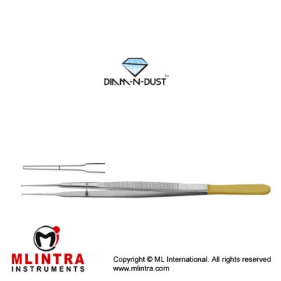 Diam-n-Dust™ Gerald Micro Suturing Forcep Stainless Steel, 18 cm - 7" Tip Size 1.0 mm